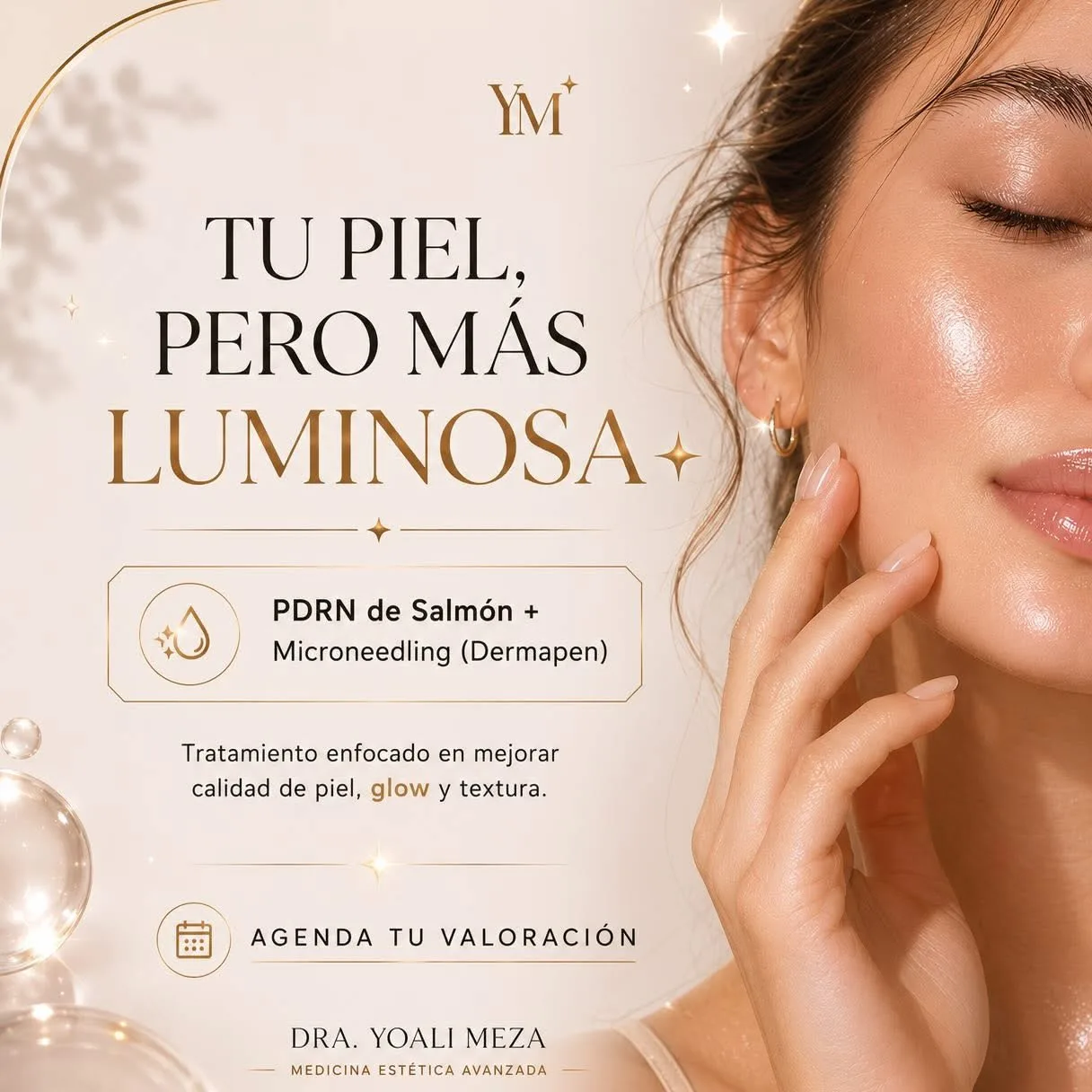 Promoción de tratamiento para luminosidad de la piel