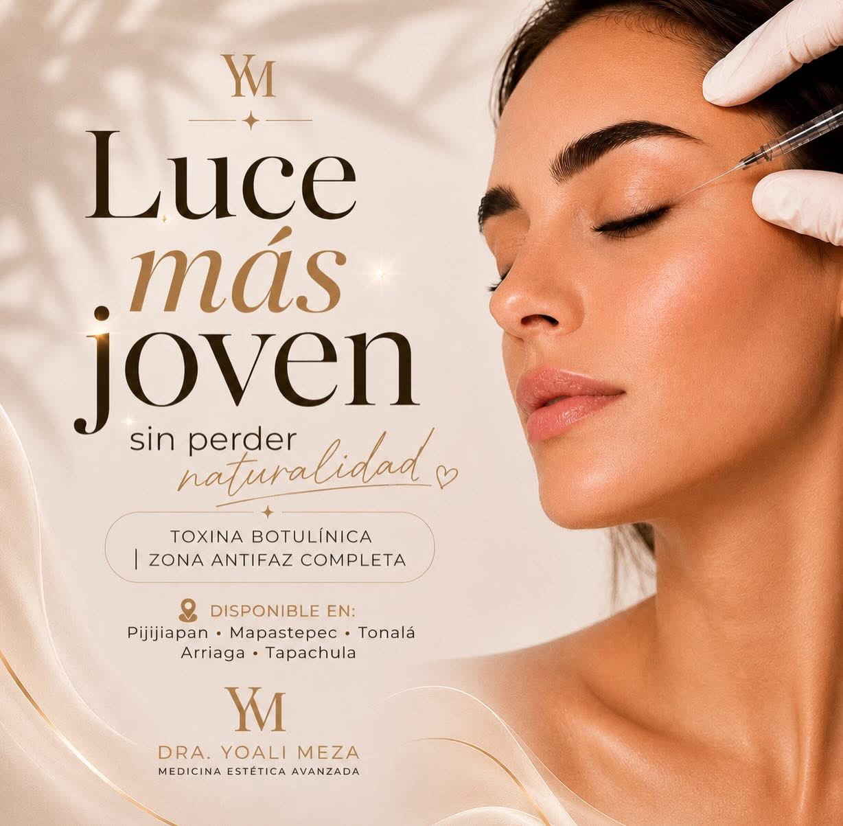 Toxina botulínica para suavizar líneas de expresión