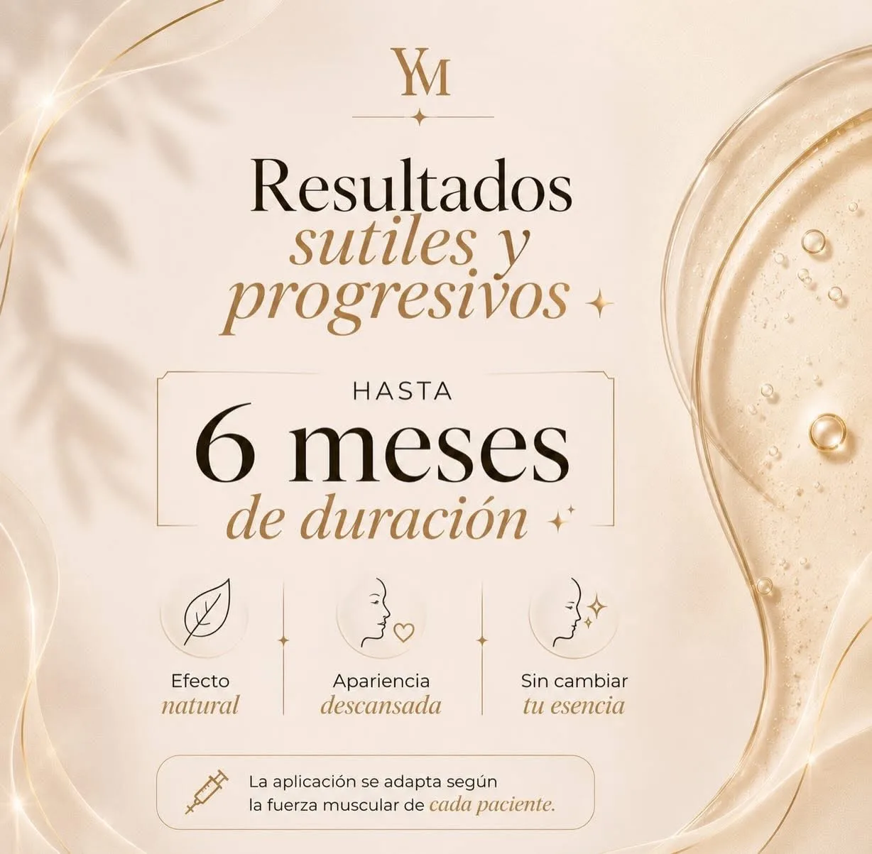 Resultados sutiles y progresivos